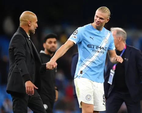 Erling Haaland Enters Exclusive Champions League 50-Goal Club, Hailed by Pep as CR7 and Lionel Messi's Equal
